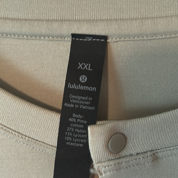 NWT Lululemon men’s long sleeve Henley size XXL - Picture 2 of 8